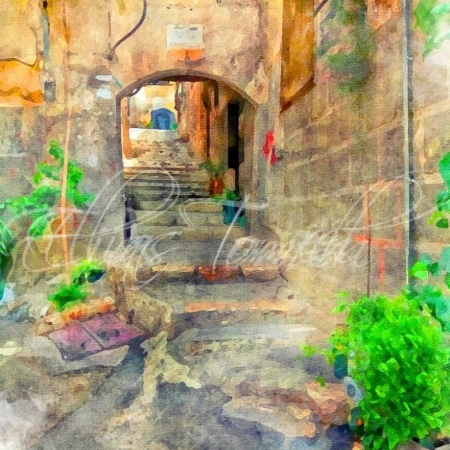 Street to Bab Touma-Damascus