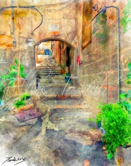 Street to Bab Touma-Damascus