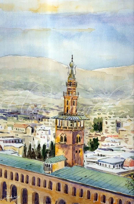 The Umayyad Mosque minaret-Damascus The Umayyad Mosque minaret-Damascus